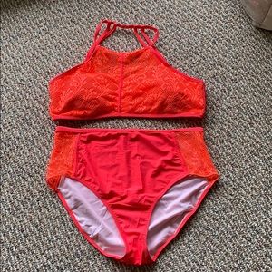 Plus size two piece swimsuit